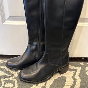 Ladies 17” tall black boot